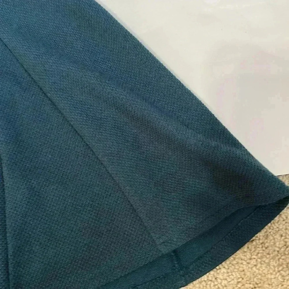 Free People textured fit and flare turquoise green dress size small - Picture 5 of 6